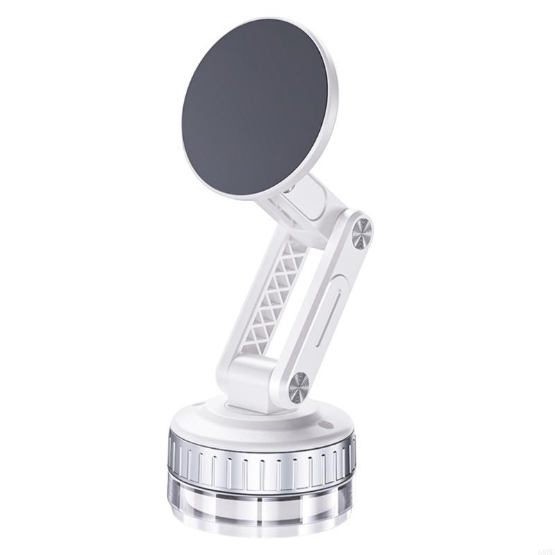 

G8DF Автомобильный держатель для телефона Электрическое вакуумное крепление Вращение на 360 градусов и мощные магниты белый