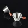 V-shaped Spout Coffee Espresso Cup Wooden Handle Coffee Extract Cup Coffee Measuring Cup  Home