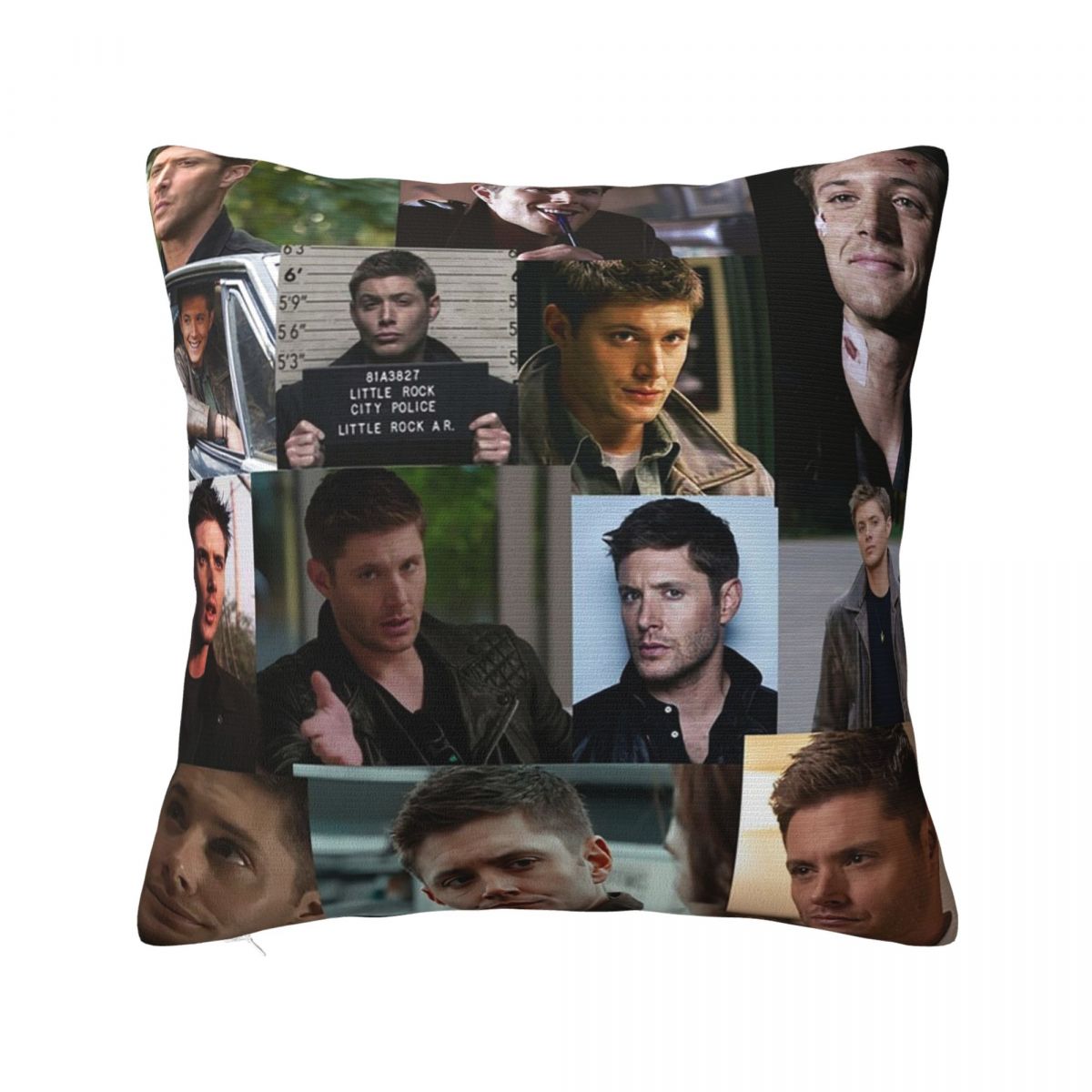 Dean Winchester Square Pillowcase Pillow Cover Polyester Cushion Zip Decorative Comfort Throw Pillow for Home Sofa 30x30 cm 12x12 in