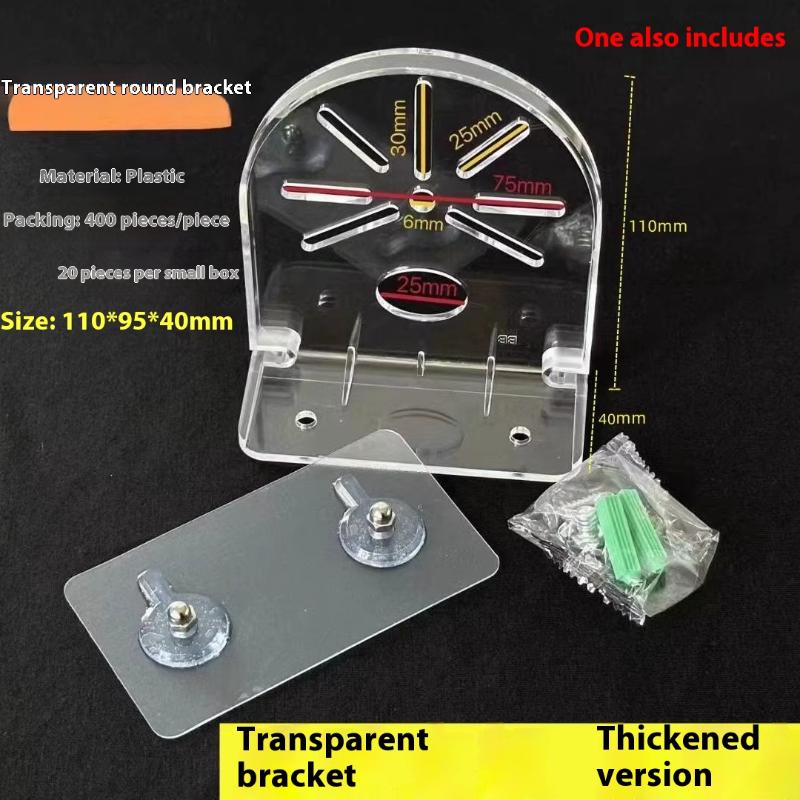 1 Set Mini Security Camera Baby Monitor Small Items Storage Support Holder Stand Acrylic Wall Mount Floating Shelf