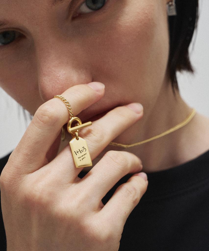 Gaman Gold Toggle Bar Necklace