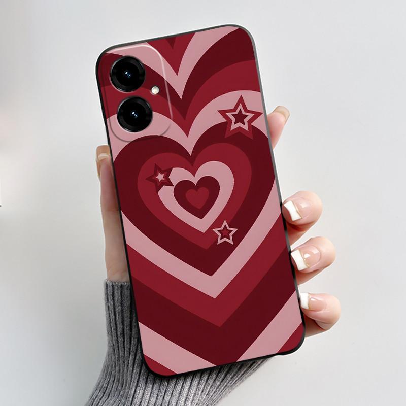 For Cricket Icon 2026 Case AT&T Propel 3 5G (U656AA) Back Cover Cute Love Rabbit Funny Soft Silicone Black Protective Phone Case