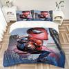 Spiderman Urban Adventure Print 3Pcs Bedding Setduvet Cover With 2 Bedropillowcase Home Birthday Gift