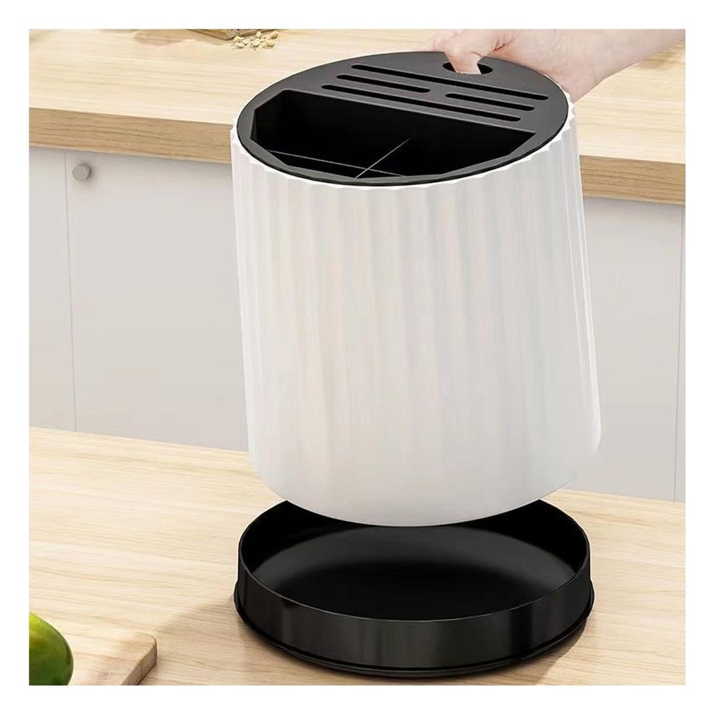 Rotating Knives Holder Plastic Universal Multifunctional Kitchen Chopsticks Knife Block Utensil