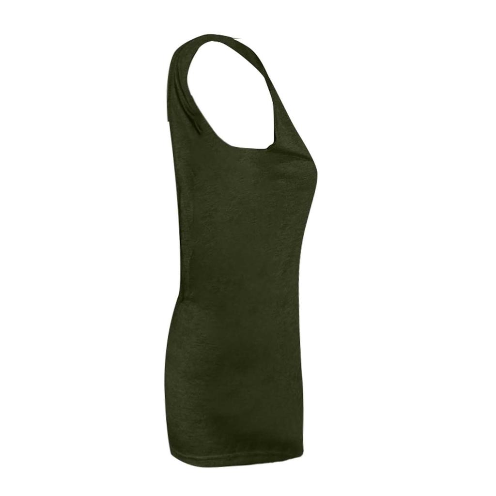 Women Sleeveless Deep V Backless Fitted Stretch Tank Top Solid Basic Slim Fit Vest Casual Summer Fashion Shirt