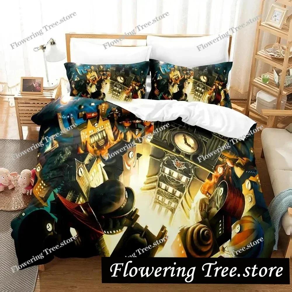 Anime Disgaea Bedding Set Duvet Cover Bed Set Quilt Cover Pillowcase Comforter King Queen Size Boys Adult Bedding Set029963