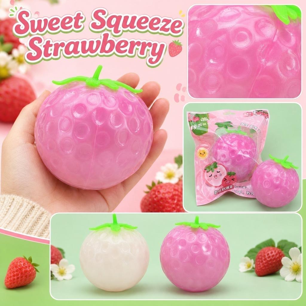 Large Strawberry Toy Color Changing Stress Sensory Toy for Kids