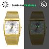 Square Watch with Stainless Steel Mesh Luminous Analog 3ATM Water Quartz and Fashionable Accessory Perfect for or As a Boyfriend Gift Men's Strap,