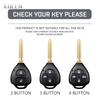 Abs Carbon Fiber Style Car Key Case Cover For Toyota Camry Avalon Corolla Matrix Rav4 Venza Yaris Replacement Protector Keychain
