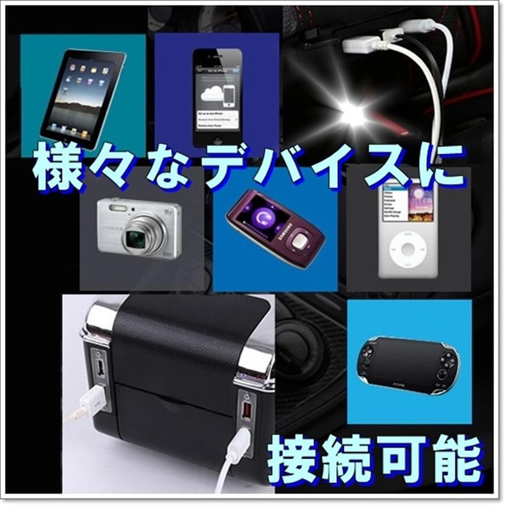 Piece of peace product Aqua Vitz Armrest Console Box USB (Aqua 2-tier)