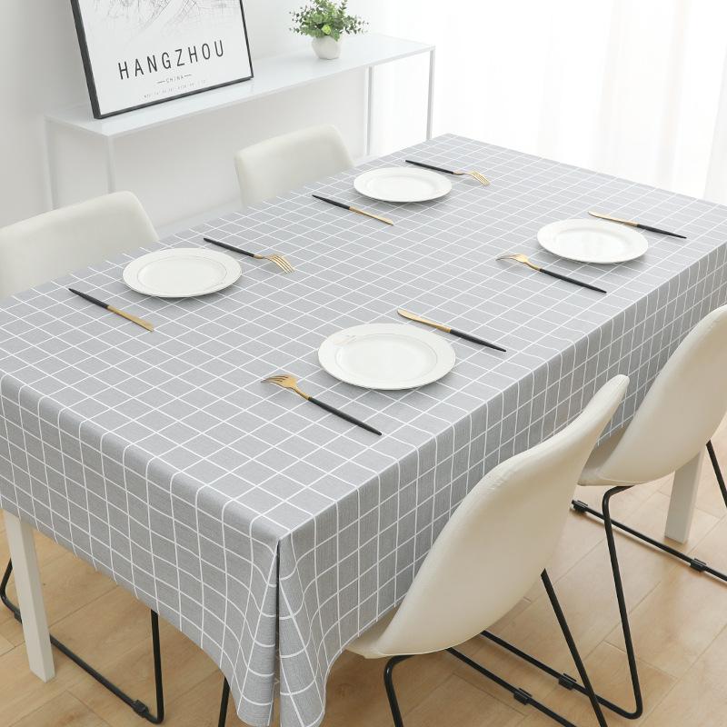 Pvc Tablecloth Waterproof And Oil-Proof Leave-In Desk Wind Student Rectangular Dining Table Tablecloth Coffee Table Mat
