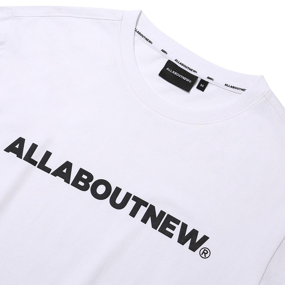 ALL ABOUT NEW Regular Fit Logo Short Sleeve T-Shirt White Iny2Tr21Awh