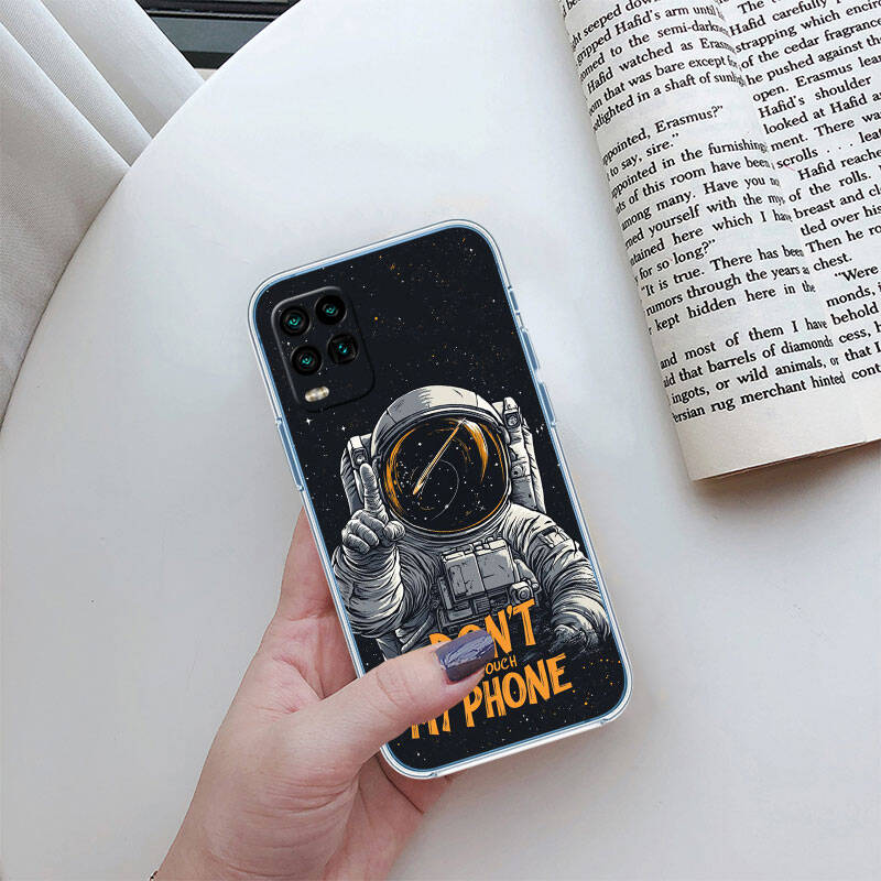 MH15 Astronaut Ruimte Maan Hoesje voor Motorola E7 G6 G7 G8 G9 Plus Power Play G10 G20 G04 E30 E40 E22 E20 E13 E15 G22 G23 G05 G75 G35 G55