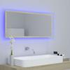 LED Bathroom Mirror Sonoma Oak 100x8.5x37 Cm Acrylic