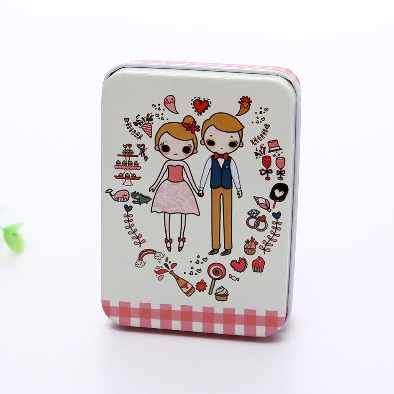 Creative Cartoon Mini Card and Hairpin Storage Tin Box