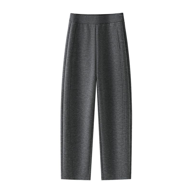 Women's 2026 Autumn/Winter Loose Slimming Woolen Crop Pants