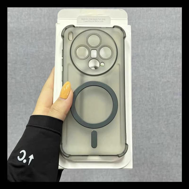 For Magsafe Magnetic Shockproof Case For VIVO X300 Pro Wireless Charge Clear Soft Silicone Cover For VIVO X300 X200 Pro Bumper