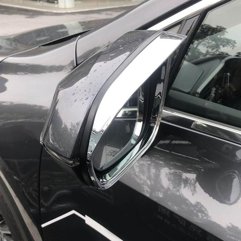 For Lexus RX 200t 300 450h 2016 2017 2018    ABS Chrome Side Rearview Mirror Eyebrow Covers Car Accessories 2Pcs