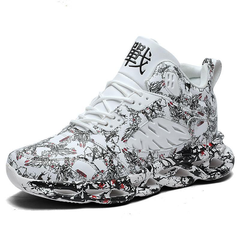 

Зимняя хлопковая спортивная повседневная мужская обувь с высоким берцем 39 белый