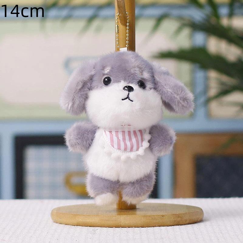 1Pcs Cute Dog Plush Doll Keychain Kawaii Stuffed Puppy Bag Charm Soft Backpack Pendant Keyring Collectible Gift For Girls Women