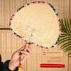 Hand-Woven Vintage Fan Chinese Style Dancing For Home Fan Summer Kids Portable Mosquito Repellent Cool Gift
