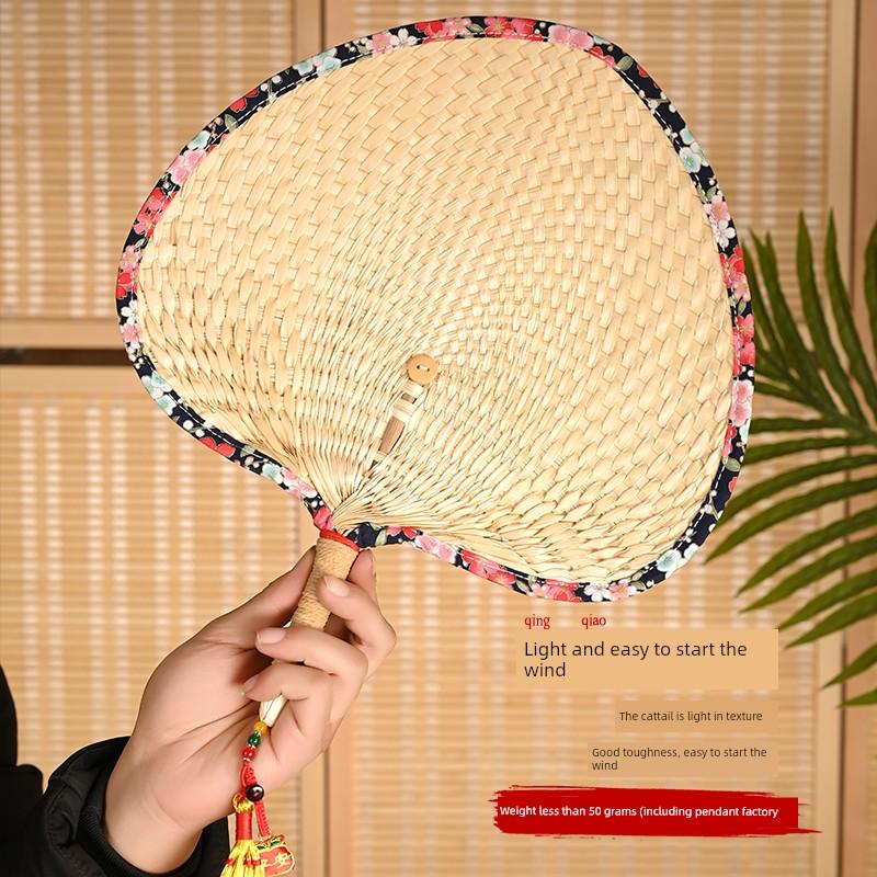 Hand-Woven Vintage Fan Chinese Style Dancing For Home Fan Summer Kids Portable Mosquito Repellent Cool Gift