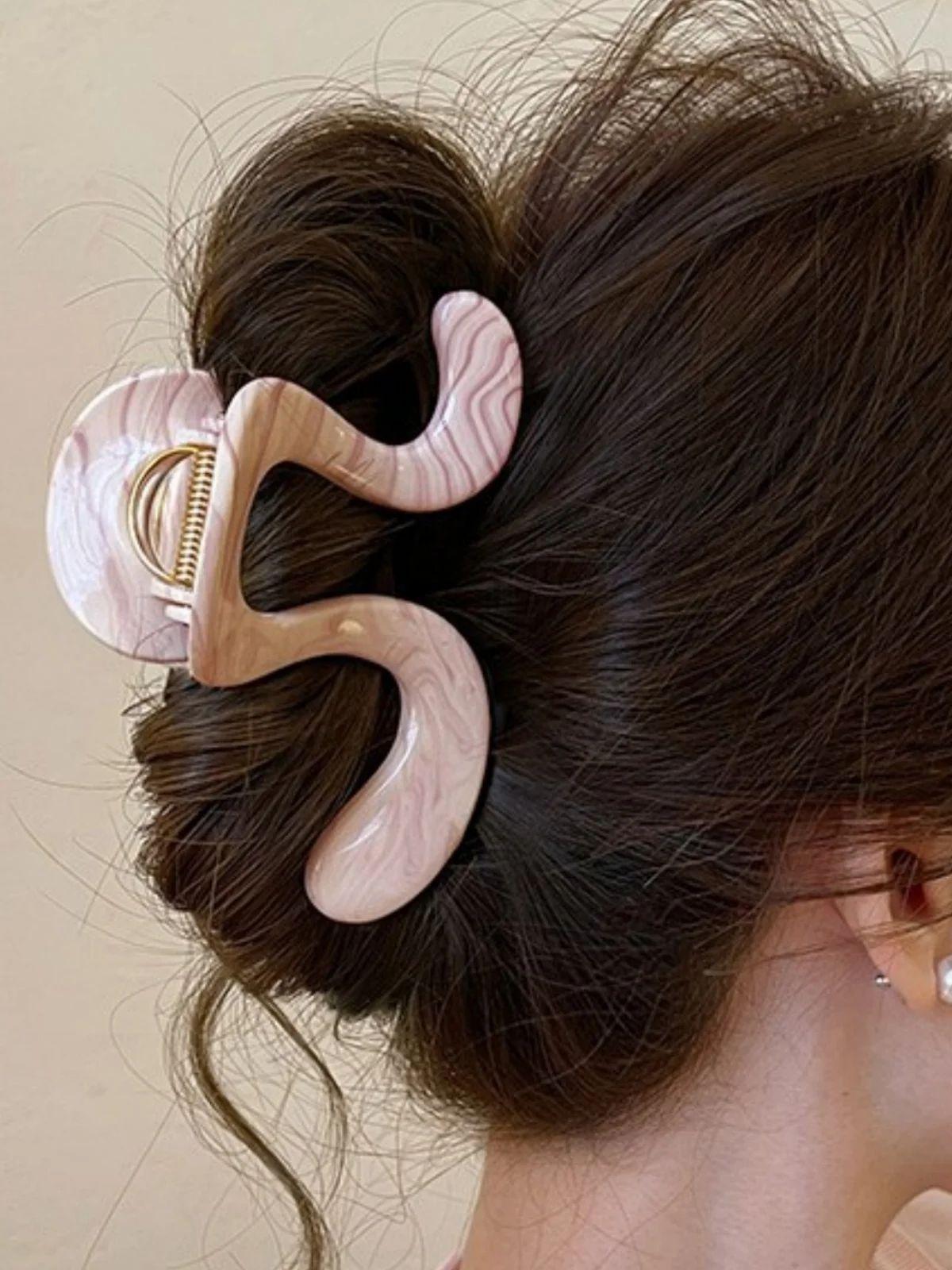 

1 шт. Захват ~ Простой, Геометрический, Зажим-краб, Новый, Премиум, Затылок, Высокая прическа, Зажим-акула, Прическа полупучок, Головной убор