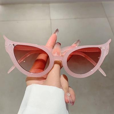 KAMMPT Cat Eye Sunglasses Vintage Snake Frame Multicolor Women Stylish Trendy Brand Design Shade Eyewear
