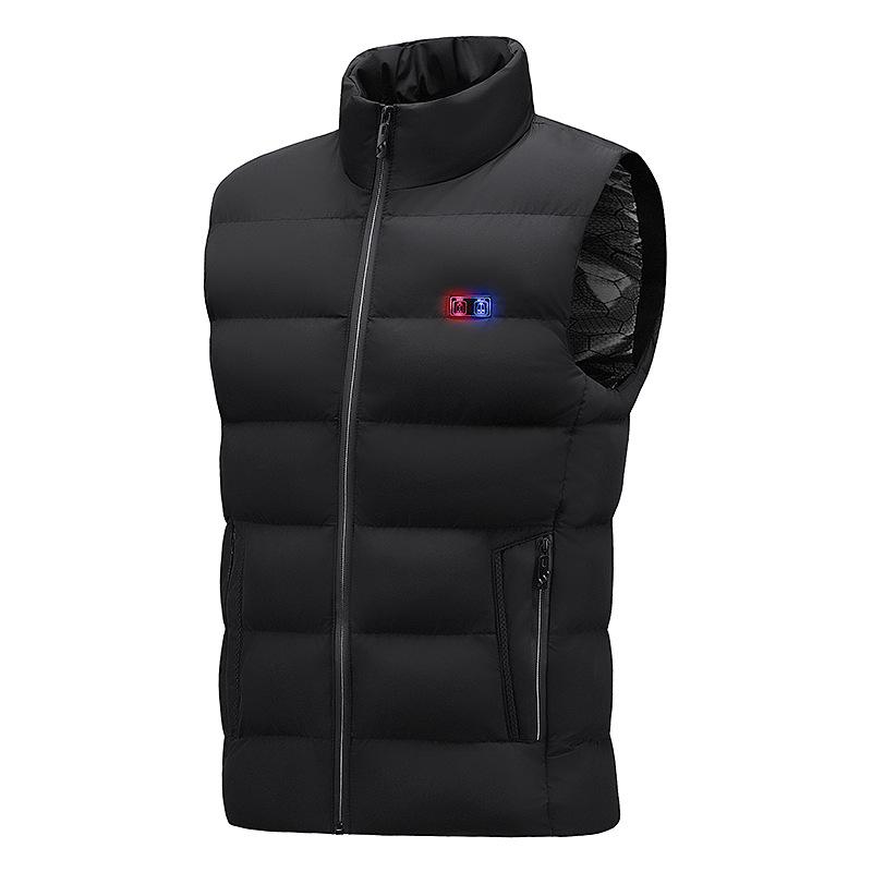 Smart Heated Vest: 9-Zone, USB-Charge, Unisex Winter Jacket with Dual-Switch Temperature Control