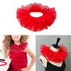 Victoriaanse Stijlen Afneembare Gaas Nepkraag voor Peuter Meisje 3 Lagen Tule Nekkraag Sjaal Capes Clown Cosplay Choker