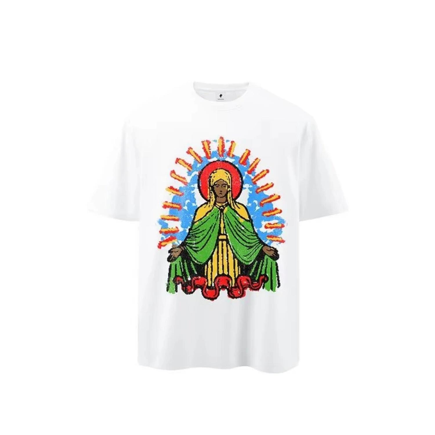 

2026 New Fashion Retro Hip Hop Street Graphic Print Premium Men s Short Sleeve Crew Neck Comfortable Loose Tee S чёрный