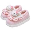 Baotou slippers women's winter new home indoor bag heel non-slip thick bottom plush outer wear cotton mop winter