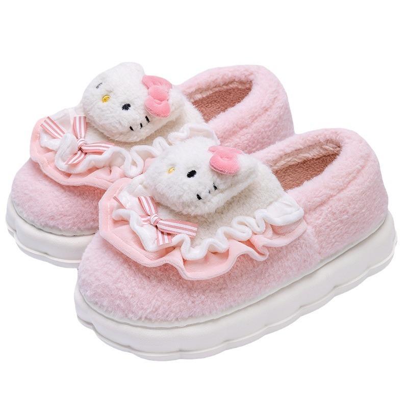 Baotou slippers women's winter new home indoor bag heel non-slip thick bottom plush outer wear cotton mop winter