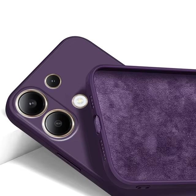 

Оригинальный чехол из жидкого силикона и мягкого ТПУ для Xiaomi Redmi Note 13 Pro 4G / Redmi Note 13 pro Plus / Note13 Pro 4G 5G Redmi Note 13 Pro 5G темно-фиолетового