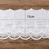 1 Yard Blume Hohl Baumwollstoff Spitze Besatz Stoff Kleiderzubehör