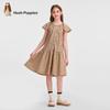 Hush Puppies Girls' Classic Plaid Short-Sleeve Dress