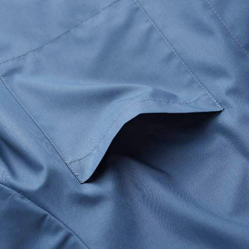 Tuta da Lavoro Estiva da Uomo con Zip - Manica Corta, Colore Unito, Design con Bavero