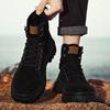 Casual High Top Man Boots Platform Thick Sole High Top Round Toe Leather Shoes for Men Quality Fashion Pu on Sale Comfortable