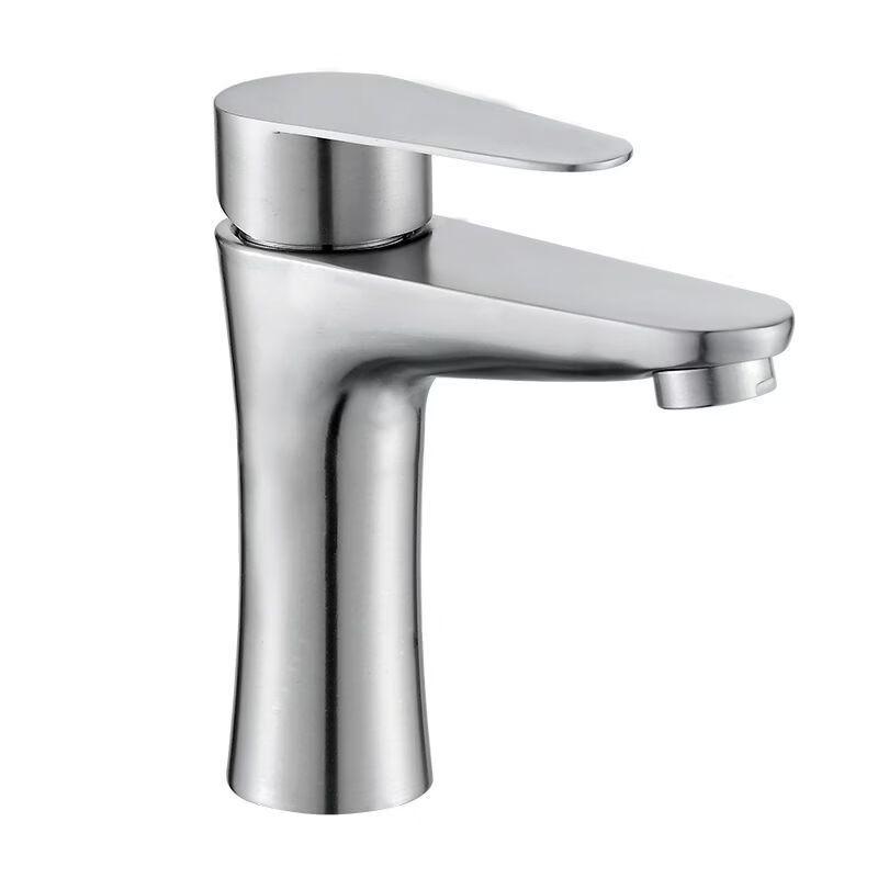 TLXT Stainless Steel Single-Handle Hot & Cold Basin Faucet