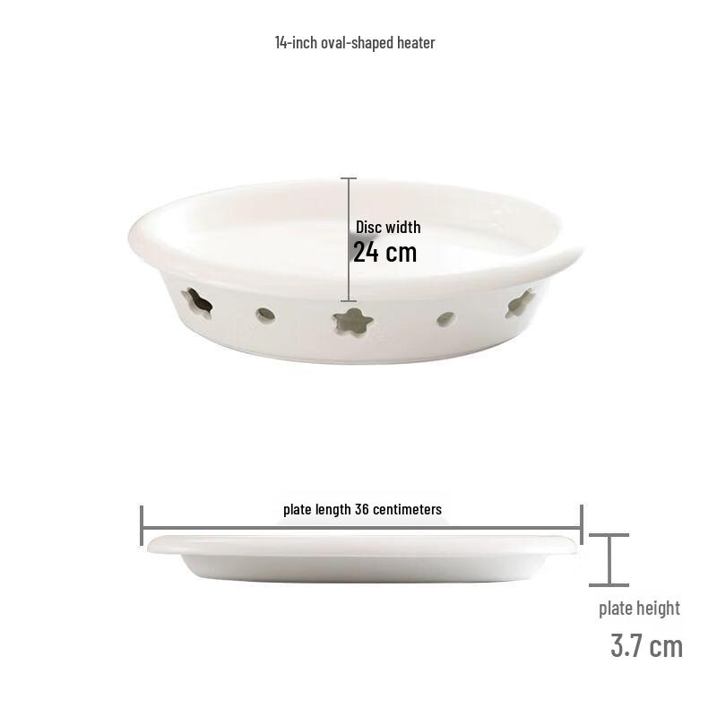 Ceramic Food Warming Serving Plate