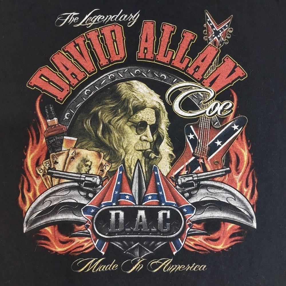 The Legendary David Allan Coe Shirt Short Sleeve Black Unisex E1203 Unisex T-Shirt S