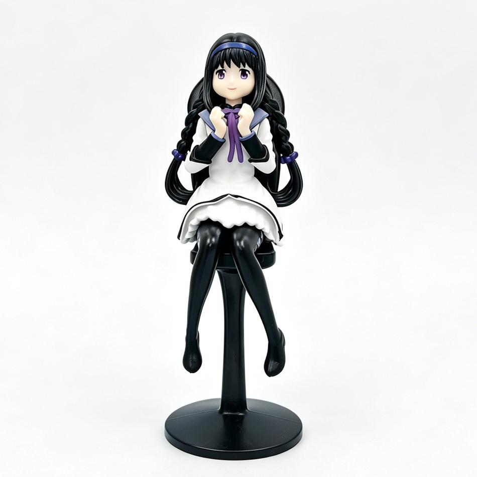 Anime 17.5-18.5Cm Kaname Madoa Akemi Homura Sitting Posture And Standing Posture Cute Sweet Figure Pvc Model Toys Gifts In Stock