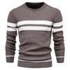 Spring Autumn Casual Sweater Men's Pullover Sweater Slim Men's Sweater Fashion Trend Simple Men's Sweater Long Sleeve Warm