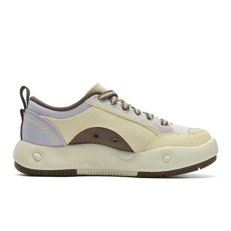 FILA Cookies Ec Fashion Casual Trendy Versatile Playful Cute Lightweight Low-Top Canvas Shoes Women sneaker Milk-Yellow Purple F12W522315FDO