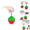 Colorful Feather Cat Toy Ball Plush Material 6cm Diameter 61g Weight