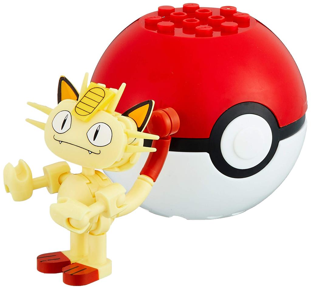Mega Construx Pokemon Monster Ball Meowth Blocks 30 Pieces GFC90