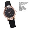 Women Casual Watch Rhinestone Round Dial Faux Leather Strap Ladies Business Formal Dress Quartz Wristwatch Fashion Jewelry Accessory Birthday Gift
