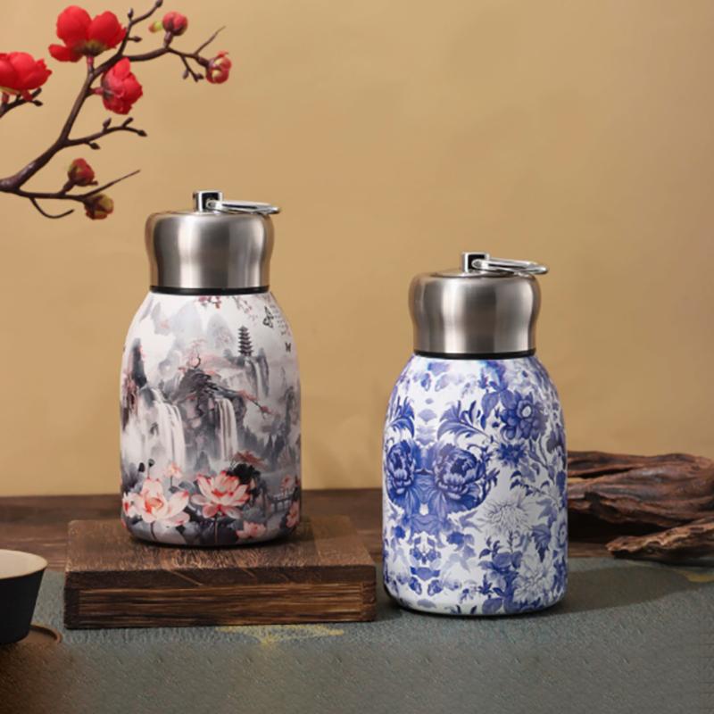 316 Edelstahl Isolierbecher 300ml Auslaufsicher Kaffeetasse Langlebig Tragbar Schlank Isolierte Thermos-Kaffeetasse Wasserflasche