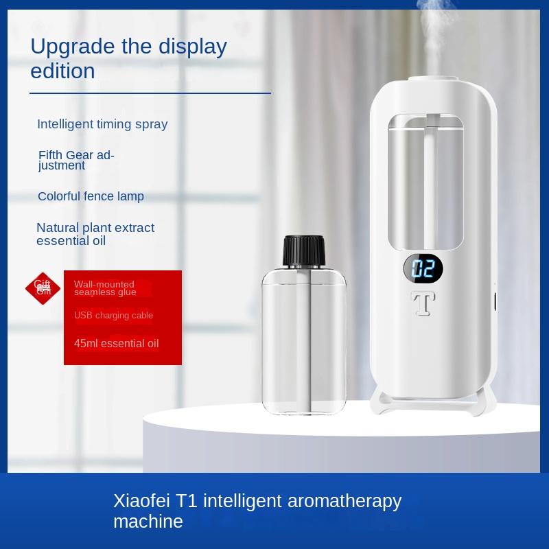 

Настенный настольный аппарат для ароматерапии, увлажнитель воздуха с эфирными маслами, 5 режимов работы, ЖК-дисплей, зарядка через USB, аромадиффузор белый