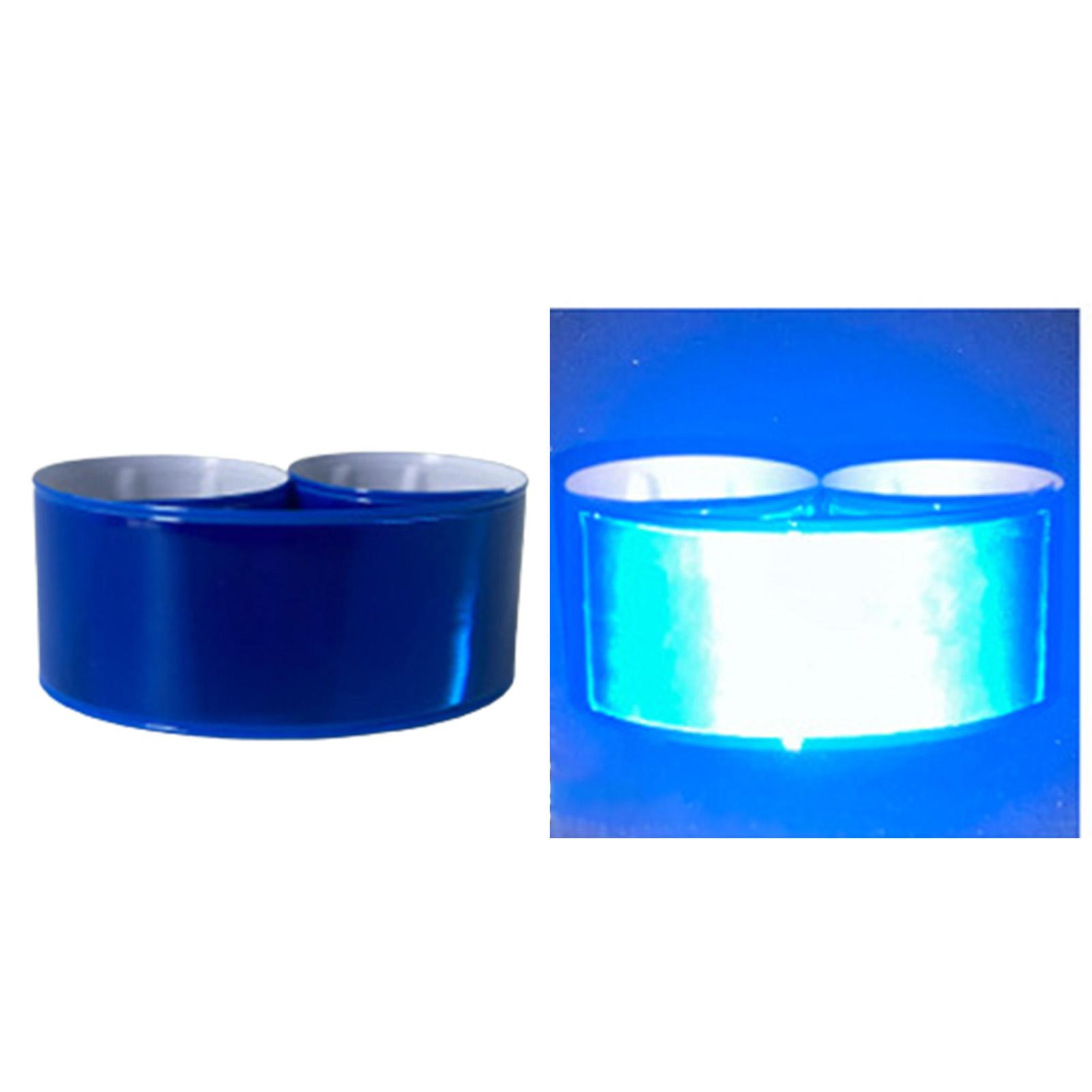 

Светоотражающие полоски ПВХ браслет на кнопке для ночного бега, езды на велосипеде, безопасности, нарукавная повязка из яркого светоотражающего материала